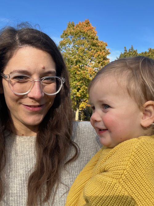 Dr. Sara Stone and Louise.